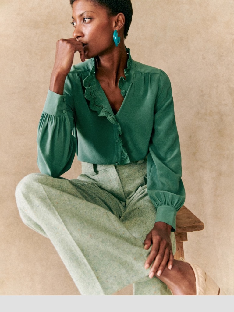 Nwt Sezane Chlo Sage Green